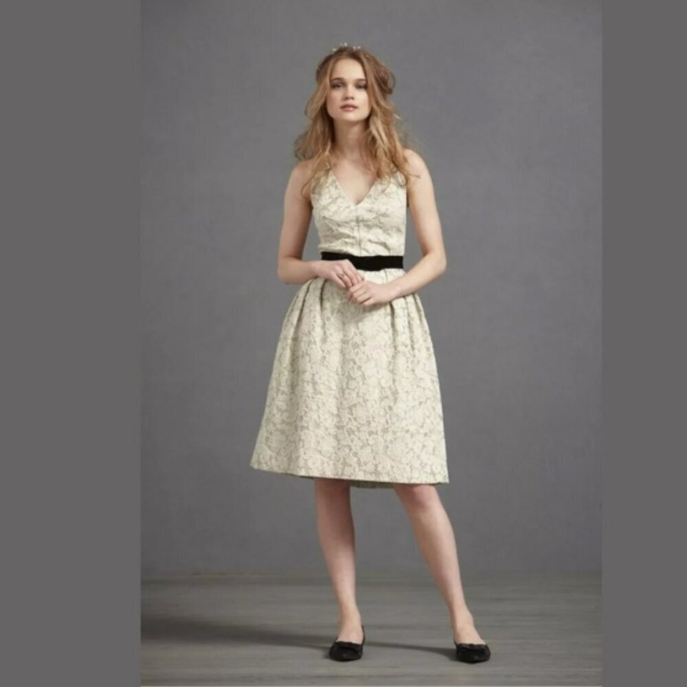 BHLDN James Coviello Lace Fairchild Dress - Ivory Size 0 NWOT